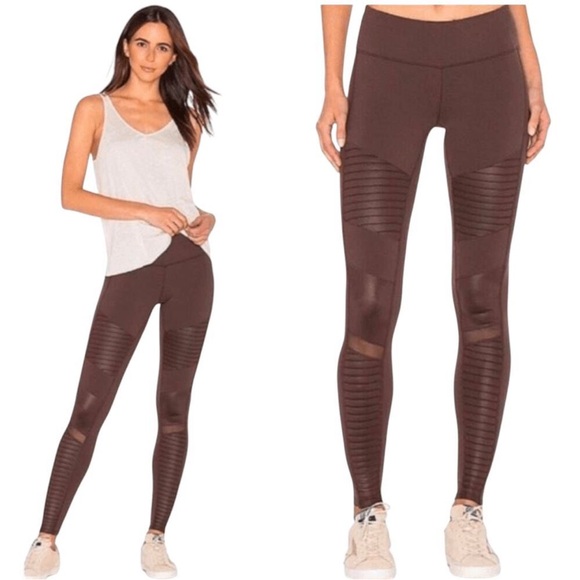 ALO High Waist Moto Leggings, size M - Picture 1 of 10